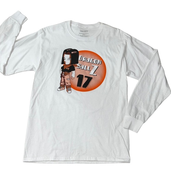 Dragon Ball Z Other - Dragon Ball Z Long Sleeve T Shirt Off White Crew Neck Tee